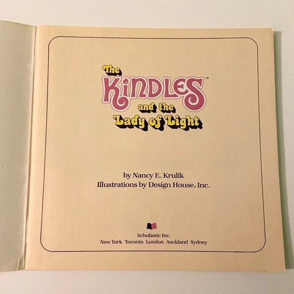 Vintage 1985 The Kindles And the Lady of the Light Scholastic Book Nancy Krulik - Picture 7 of 15